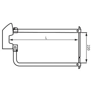 Tecna Cranked Arms 350mm with 10mm Ø Electrodes (Pair) 