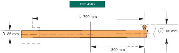 Tecna 36mm Arm with Stub Electrode 
