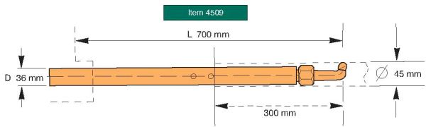 Tecna Offset Electrodes for 4509, 4569 