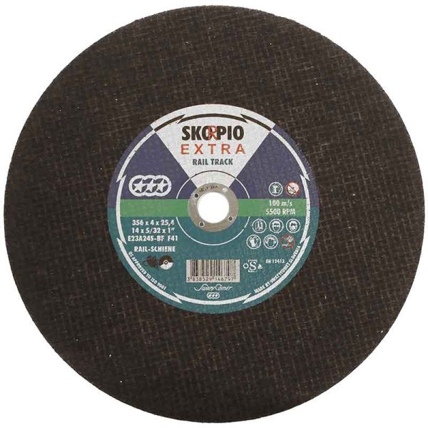 Abracs Skorpio 356MM x 4MM x 25.4MM Type 4 Rail Cutting Disc