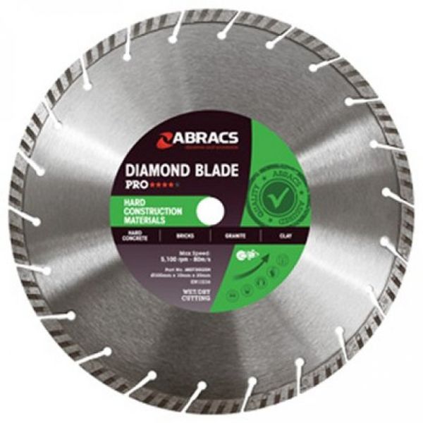 Abracs Pro *** 14" (350MM) Hard Construction Material Diamond Cutting Blade