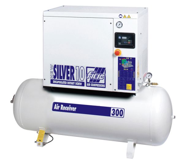 FIAC New Silver 10/300 10HP 270L 400V Screw Compressor 