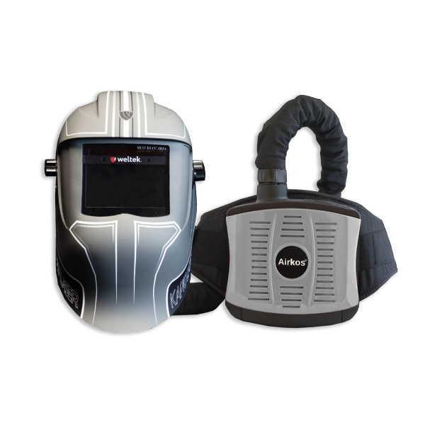 Buy here the NEW Weltek Kapio Laser welding helmet with the Airkos PAPR System. Suitable for most Laser welding and cleaning applications.