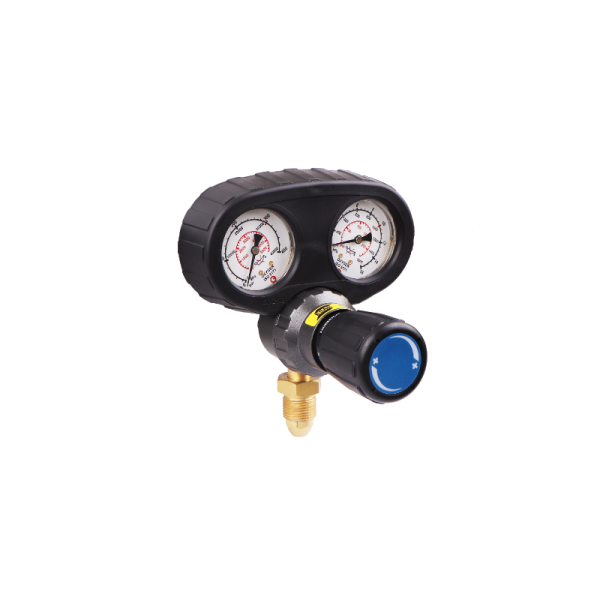 ESAB ProGen Single Stage Dual Gauge Oxygen Gas Regulator 10 Bar (Bottom Entry)