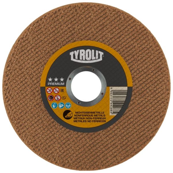 Tyrolit 4.5" (115MM) x 1MM 3 Star Premium Non-Ferrous Metal Cutting Disc