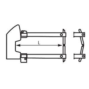 Tecna Straight Arms 250mm with 10mm Ø Electrodes (pair)