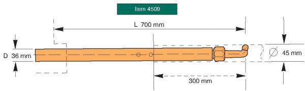 Tecna Electrode Holder Reduced Diameter for 4509, 4569 