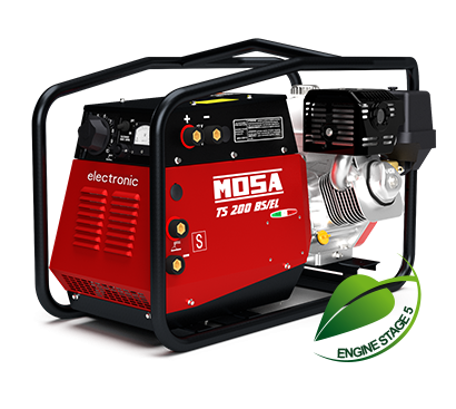 Mosa TS 200 BS/EL Silenced 170A Petrol Generator Welder