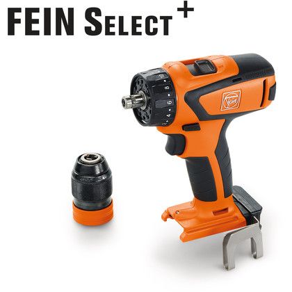 Here you see a Cordless Drill/Driver from Fein. Also know as the Fein ASCM 18 QSW Select. All HSS Drill Bits fit this machine.