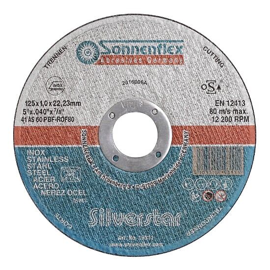 Sonnenflex 4.5" (115MM) x 1MM SilverStar Eco INOX Cutting Disc