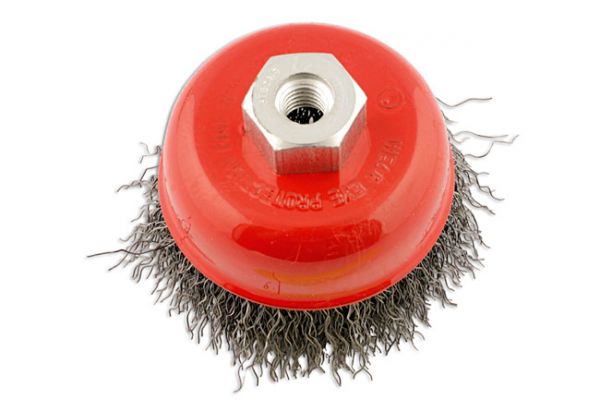 Abracs 75MM x M14 Stainless Steel Crimped Wire Cup Brush