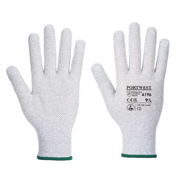 Small image of a portwest A196 Antistatic Micro Dot Glove