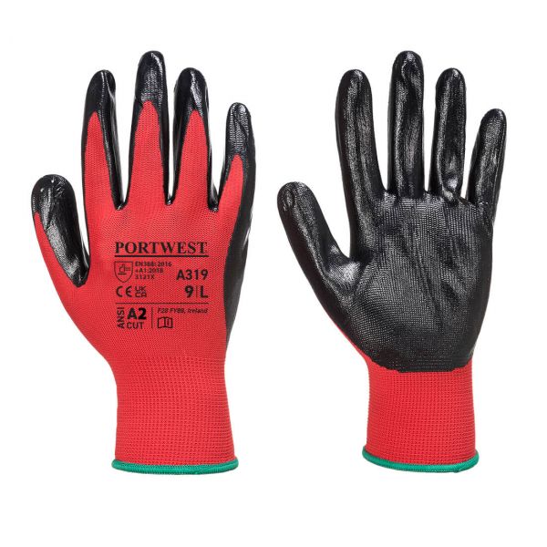 Small image of a portwest A319 Flexo Grip Nitrile Glove (Retail Pack)