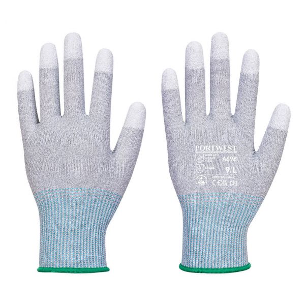 Small image of a portwest A698 MR13 ESD PU Fingertip Glove (Pk12)