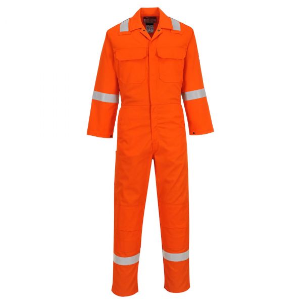 Portwest BIZ5 Iona Bizweld Flame Resistant Welding Overalls - Orange