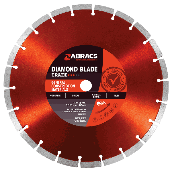 Abracs Trade *** 9" (230MM) General Construction Material Diamond Cutting Blade