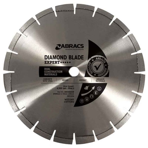 Abracs Expert ***** 18" (457MM) XL Dual Construction Material Diamond Cutting Blade