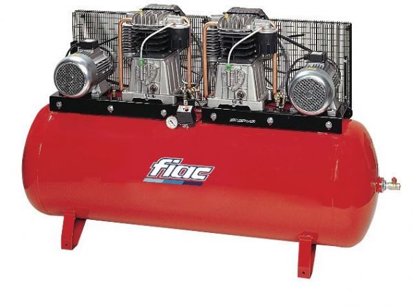 FIAC Duplex 2 x 5.5HP 500L 400V Belt Drive Air Compressor
