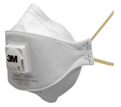 This is an image of a 3M Aura 9312+ FFP1 Valved Dust/Mist Respirator (10)