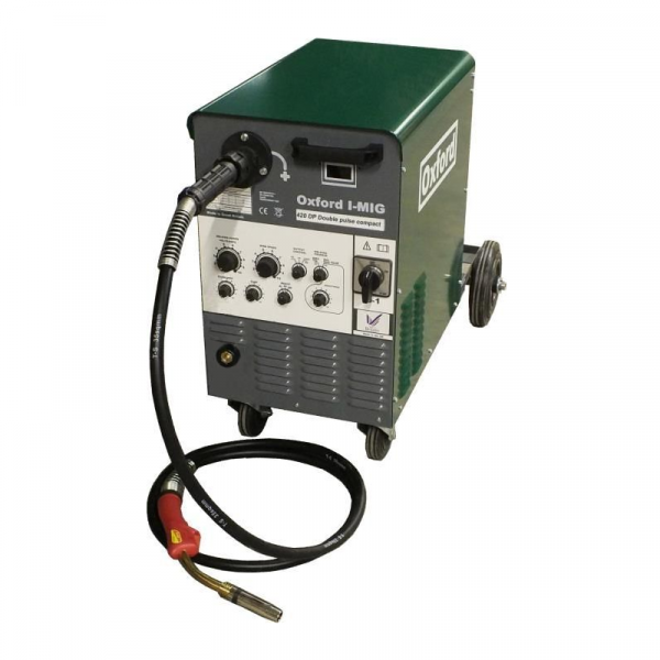 Oxford I-MIG 330 Synergic Pulse Compact Multi Process MIG Welder - Dual Voltage 230V / 400V with MB36 Binzel torch and gas regulator