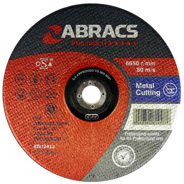 Abracs 4.5" (115MM) x 1.6MM Phoenix II INOX Cutting Disc