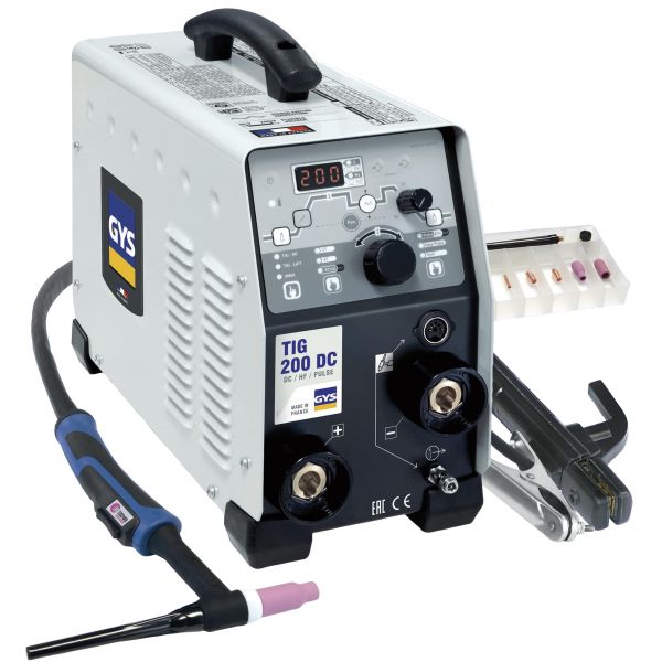 GYS TIG 200 DC TIG Welding machine with torch and earth lead