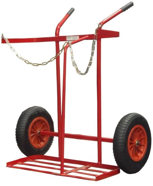 16” Pneumatic Tyre Oxygen / Propane Cylinder Trolley