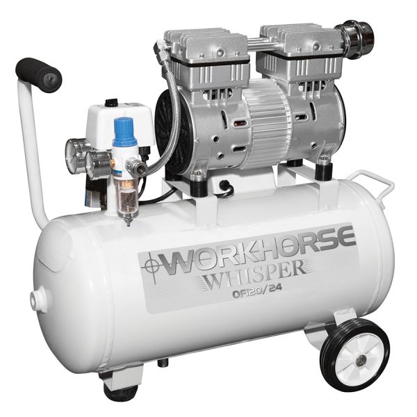 FIAC Whisper 1HP 24L 230V Oil Free Low Noise Air Compressor