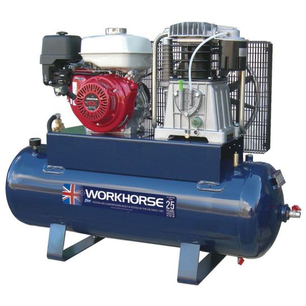 FIAC Workhorse 11HP 150L Petrol Belt Drive Air Compressor Electric Start
