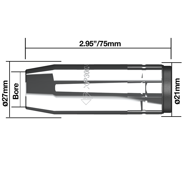 Parweld XP8 Conical Nozzle - Suitable For XP8 350A / XP8 400A / XP8 450W