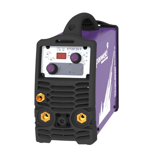 Parweld XTT 207 DV TIG Welding machine with torch, earth clamp and gas regulator 