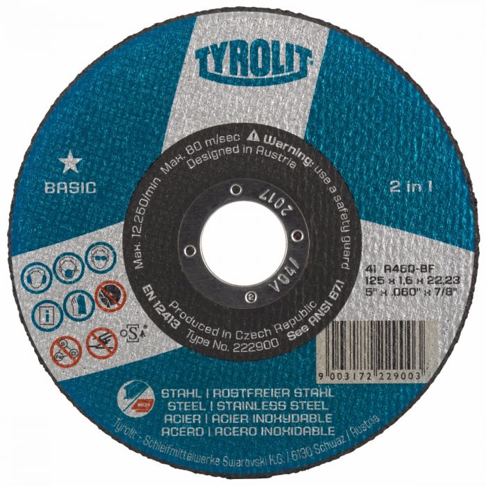 Tyrolit Basic 4 1 2 x 6mm Grinding Disc Buy Online Welding