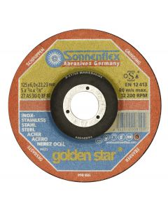 Sonnenflex 5" (125MM) x 6MM GoldenStar INOX Grinding Disc