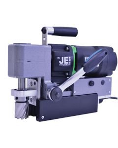 Here you see a JEI Magdrill. This Mag Drill  from JEI is also known as the JEI LP-45 Mag Drill. All Rotabroach and Magdrill HSS Cutters and Mag Drill Bits fit this machine. 