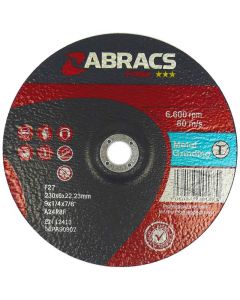 Abracs 9" (230MM) x 6MM Proflex DPC Metal Grinding Disc
